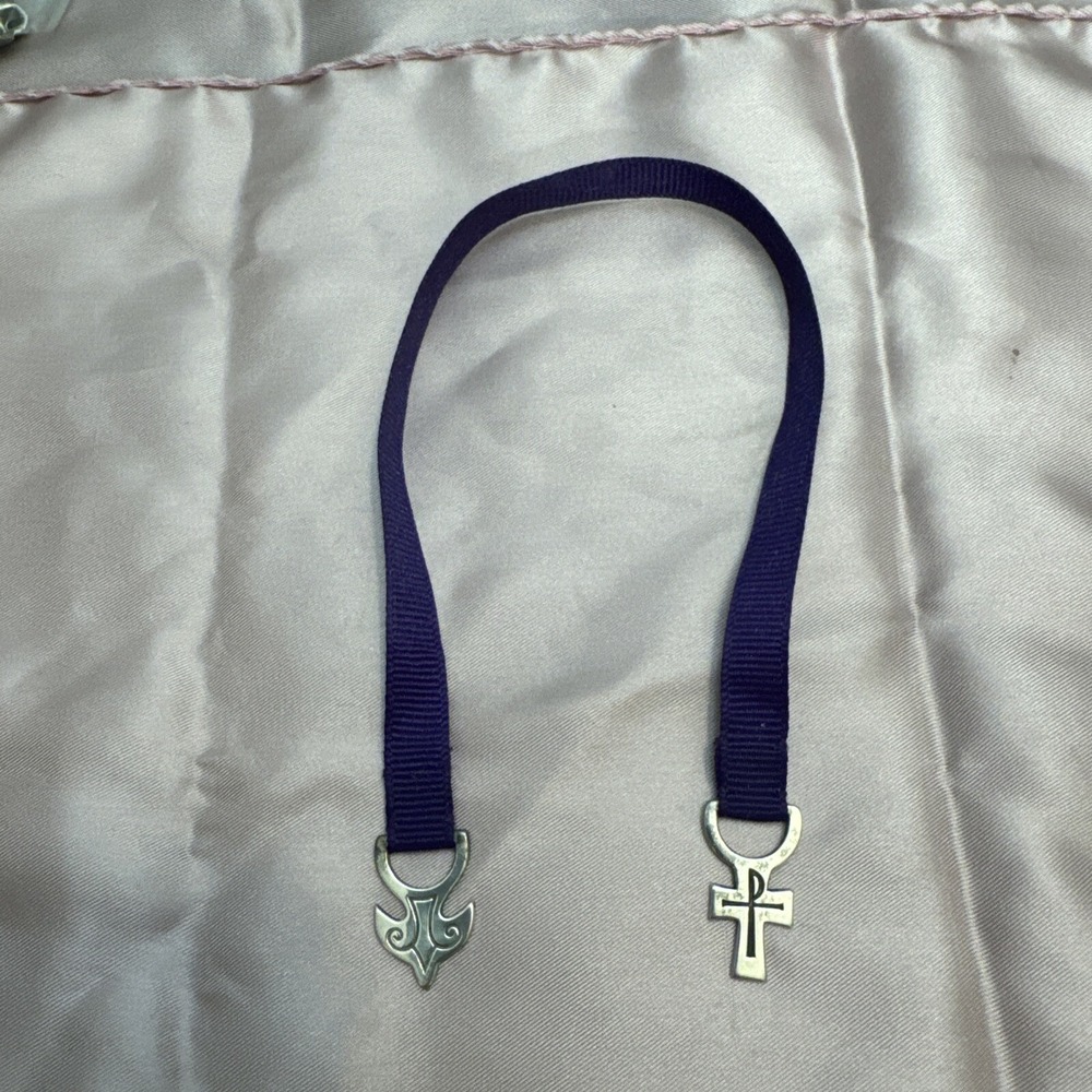 James Avery Retired Purple Ribbon Bookmark Cross Ascending Dove Sterling Silver
